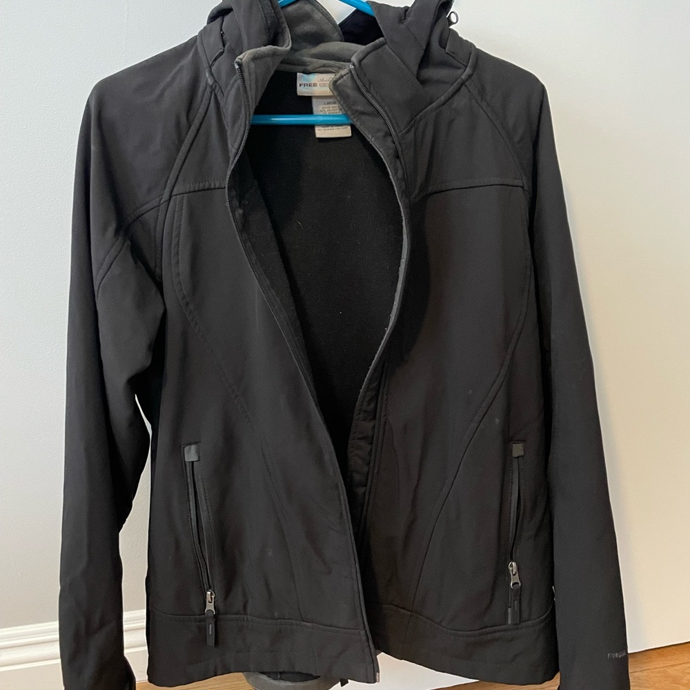 Outer shell waterproof rain jacket: Large